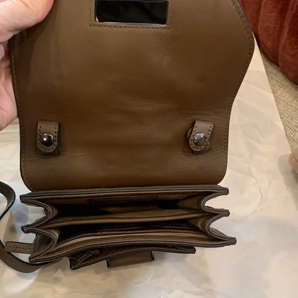 Mackage Tobacco crossbody Bag with Unique Detailing - Picture 3 of 4